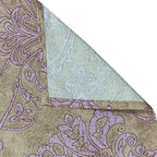 Sage Lilac Damask 180 TC Pure Cotton Bedsheet Set with Pillow Cover