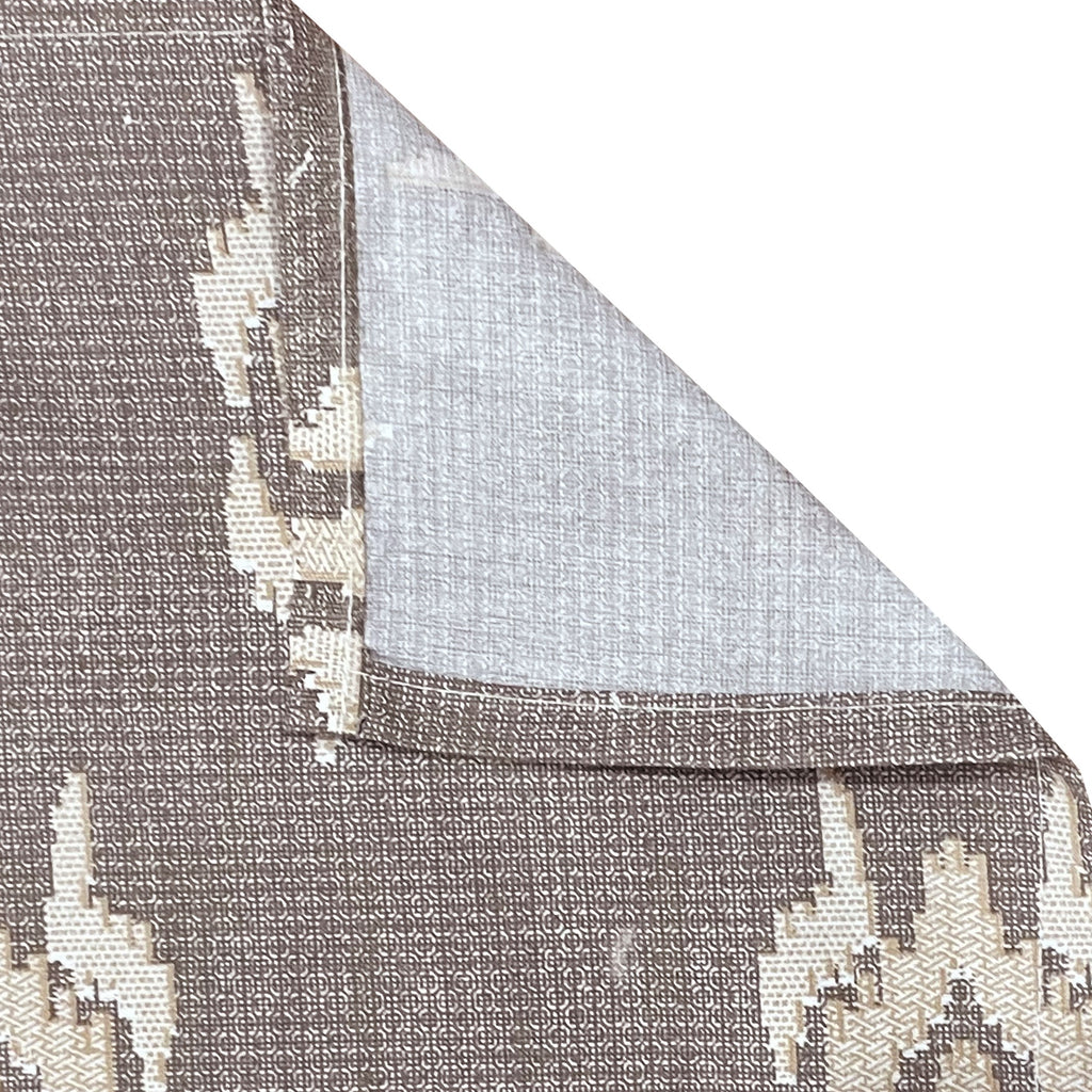 Taupe Ivory Tribal Mosaic 180 TC Pure Cotton Bedsheet Set with Pillow Cover