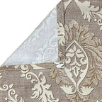 Taupe Ivory Damask 180 TC Pure Cotton Bedsheet Set with Pillow Cover