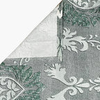 Sage Green Medallion Damask 180 TC Pure Cotton Bedsheet Set with Pillow Cover