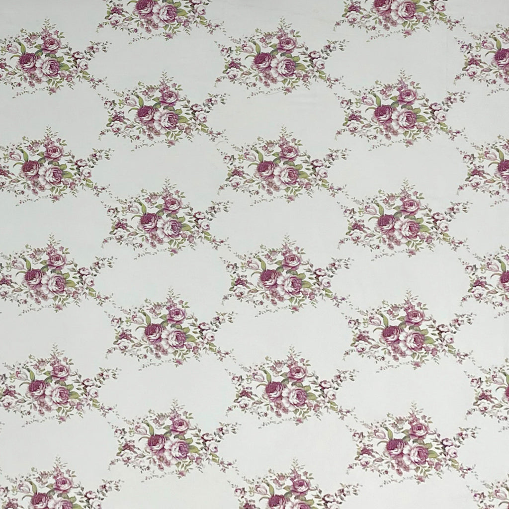 Ivory Rose Garland 180 TC Pure Cotton Bedsheet Set with Pillow Cover