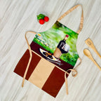 Wine & Dine Printed Kitchen Apron with Dual Front Utility Pockets