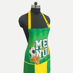 Sports Menu Printed Kitchen Apron with Front Utility Pockets