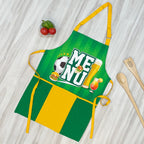 Sports Menu Printed Kitchen Apron with Front Utility Pockets