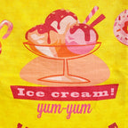 Dessert Theme Printed Kitchen Apron with Front Utility Pockets