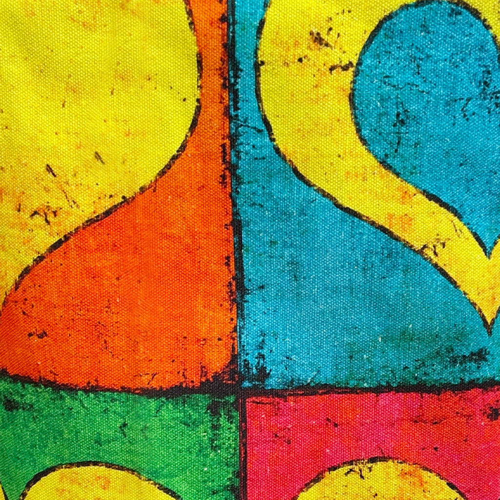 Colorful Hearts Printed Kitchen Apron with Front Pocket