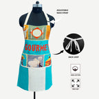 Gourmet Chef Theme Apron with Front Pocket