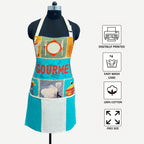 Gourmet Chef Theme Apron with Front Pocket