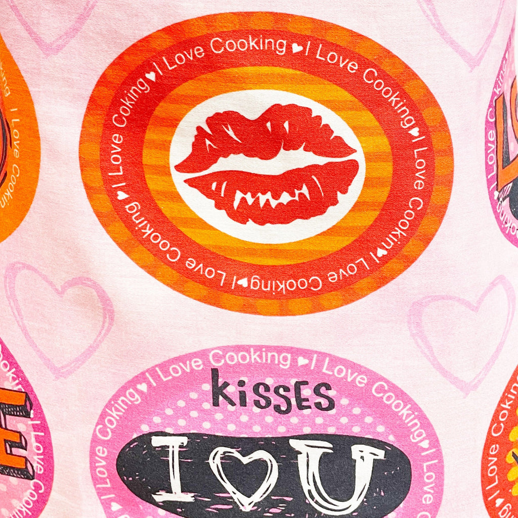 Love Theme Apron with Front Pocket