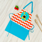 Hello Summer Chevron Print Adjustable Apron with Pocket