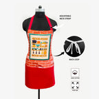 Good Food Good Mood Kitchen Apron with Pocket