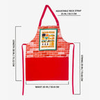 Good Food Good Mood Kitchen Apron with Pocket