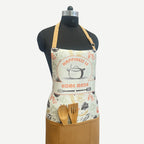 Happiness is Home Made Printed Kitchen Apron with Pocket