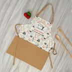 Happiness is Home Made Printed Kitchen Apron with Pocket