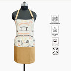 Happiness is Home Made Printed Kitchen Apron with Pocket