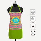Khao Piyo Mast Raho Printed Kitchen Apron with Pocket