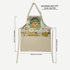 Cooking Time Is My Time Printed Kitchen Apron with Pocket