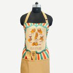 Retro Bar Drinks Guide Kitchen Apron with Pocket – Multicolor