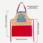 Food OK Please” Funky Kitchen Apron with Pocket – Desi Truck Art Design