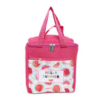 Hello Summer Watermelon Print Insulated Lunch Bag with Inside Pocket