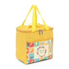 Healthy Food Print Insulated Lunch Bag with Front & Inside Pocket