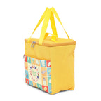 Healthy Food Print Insulated Lunch Bag with Front & Inside Pocket