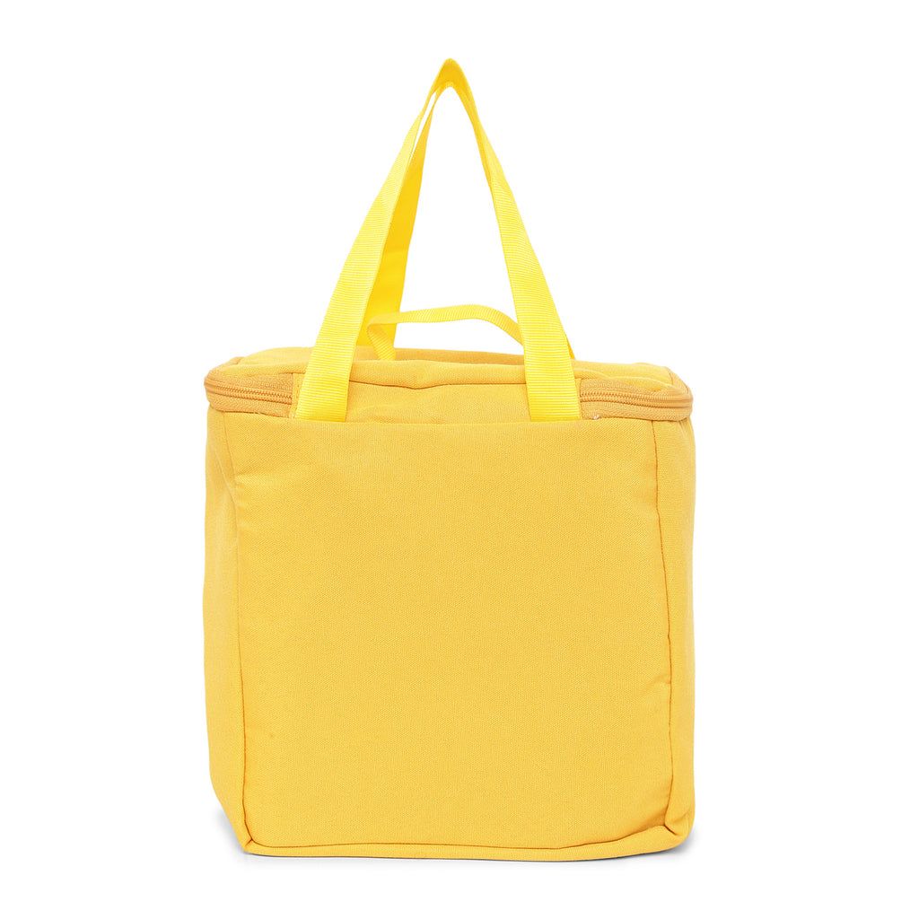 Healthy Food Print Insulated Lunch Bag with Front & Inside Pocket