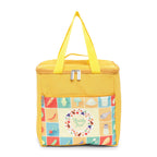 Healthy Food Print Insulated Lunch Bag with Front & Inside Pocket