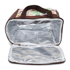 Summer Vibes Printed Insulated Lunch Bag with Front & Inside Pocket