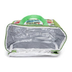 Eat Clean Printed Insulated Lunch Bag with Front & Inside Pocket