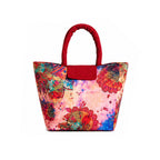 Royal Elephant Print Ethnic Insulated Tiffin Bag with Front & Inside Pocket