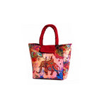 Royal Elephant Print Ethnic Insulated Tiffin Bag with Front & Inside Pocket