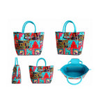 Heritage City Print Ethnic Insulated Tiffin Bag with Front & Inside Pocket