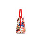 Royal Elephant & Floral Print Ethnic Insulated Tiffin Bag with Front & Inside Pocket