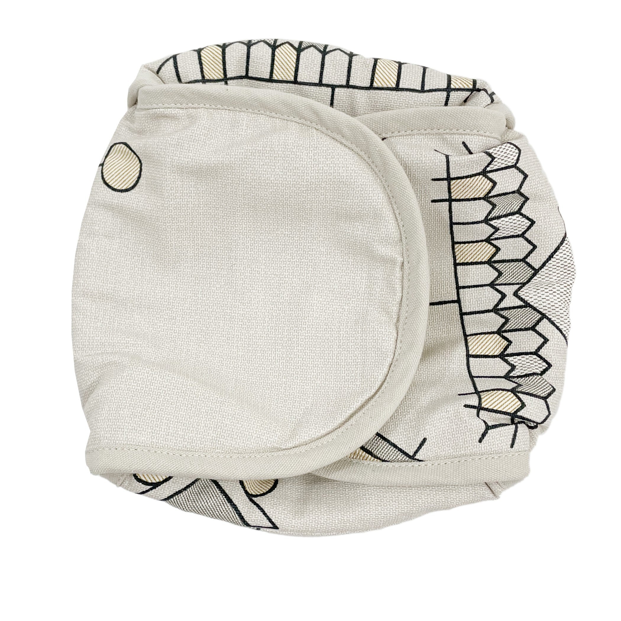 Insulated Cotton Cream Floral Bread Basket for Warm Rotis, Pav & Parathas