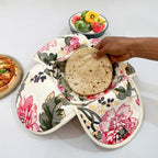 Cotton Insulated Bread & Roti Warmer Basket - Multicolor Floral