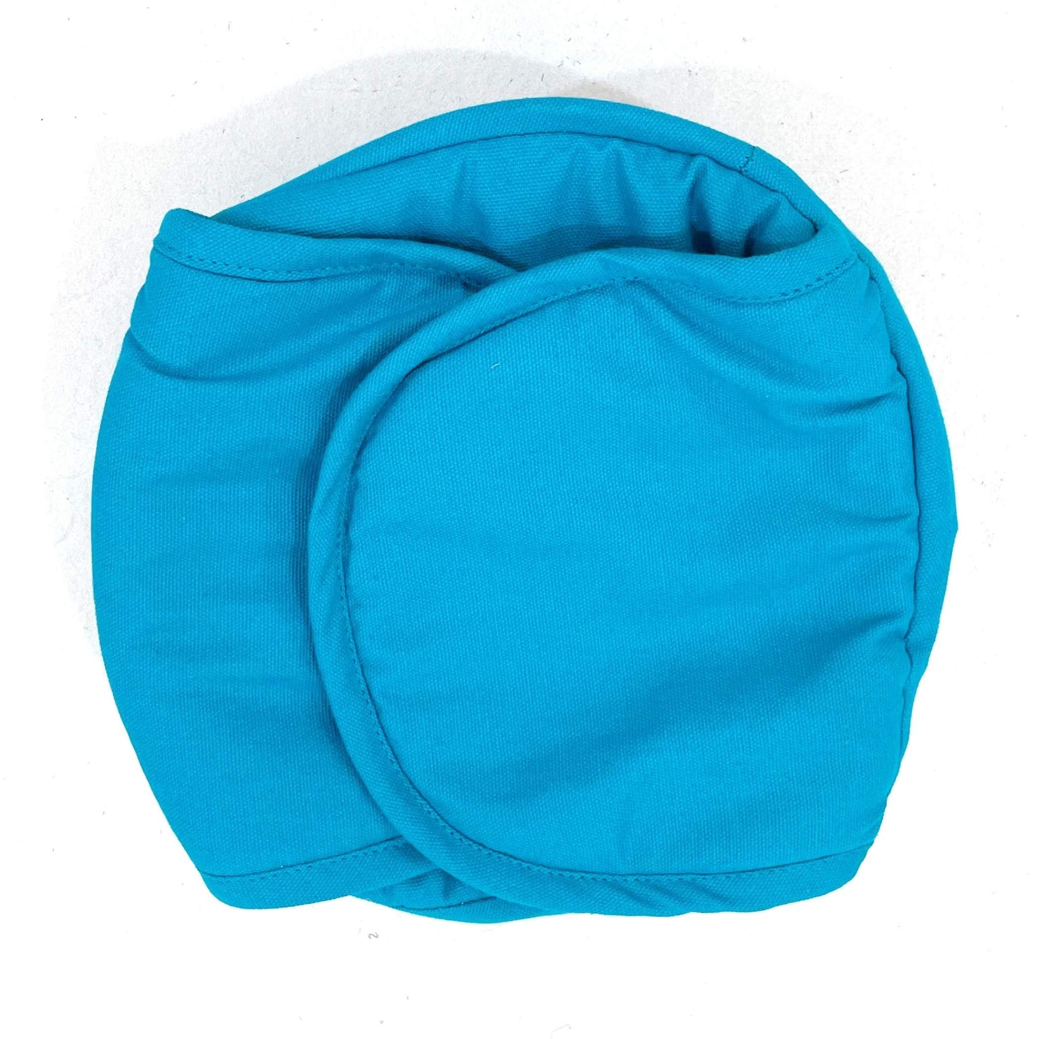 Premium Cotton Bread Basket - Insulated Roti & Bun Warmer Teal Blue