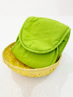 Premium Cotton Bread Basket - Insulated Roti & Bread Warmer Lime Green