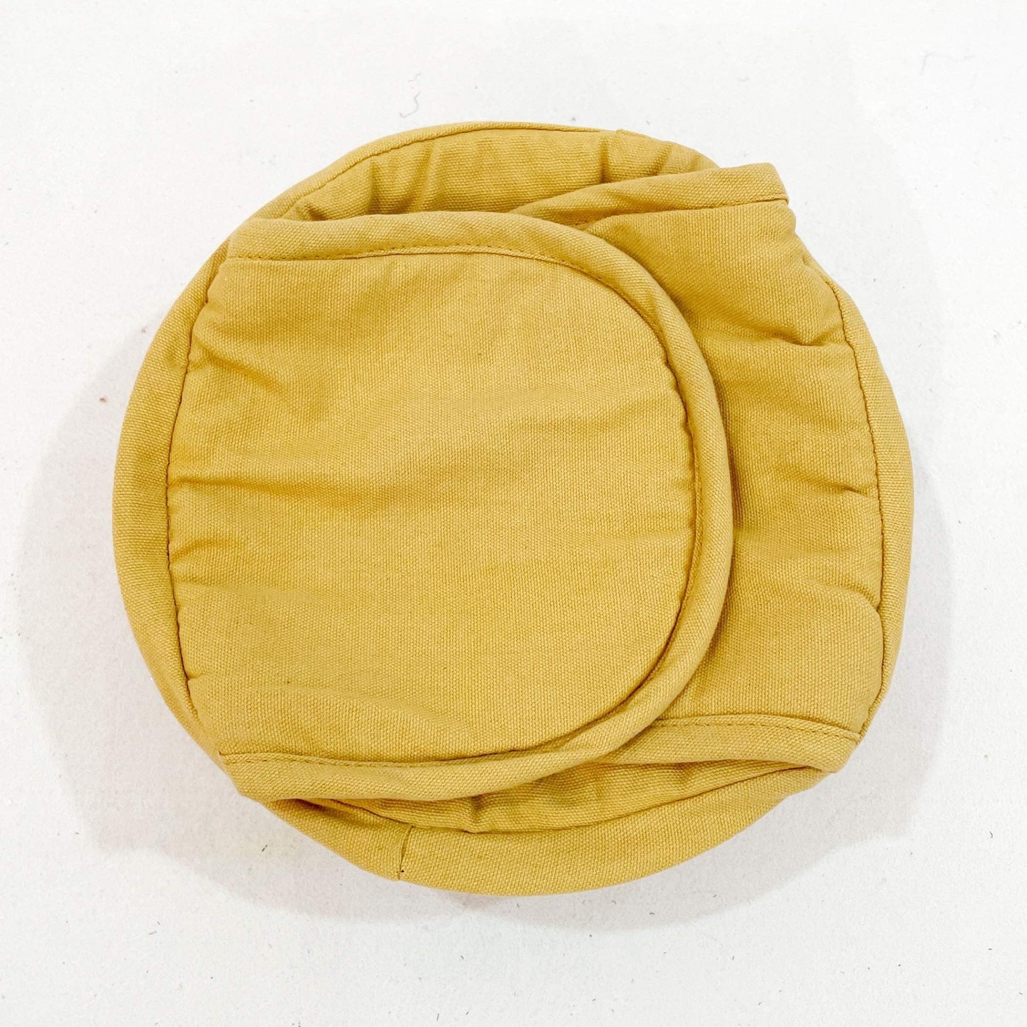 Premium Cotton Bread Basket - Insulated Roti & Bread Warmer Mustard Yellow