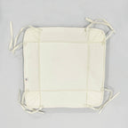 Printed Cotton Fabric Serving Basket - Blue & White