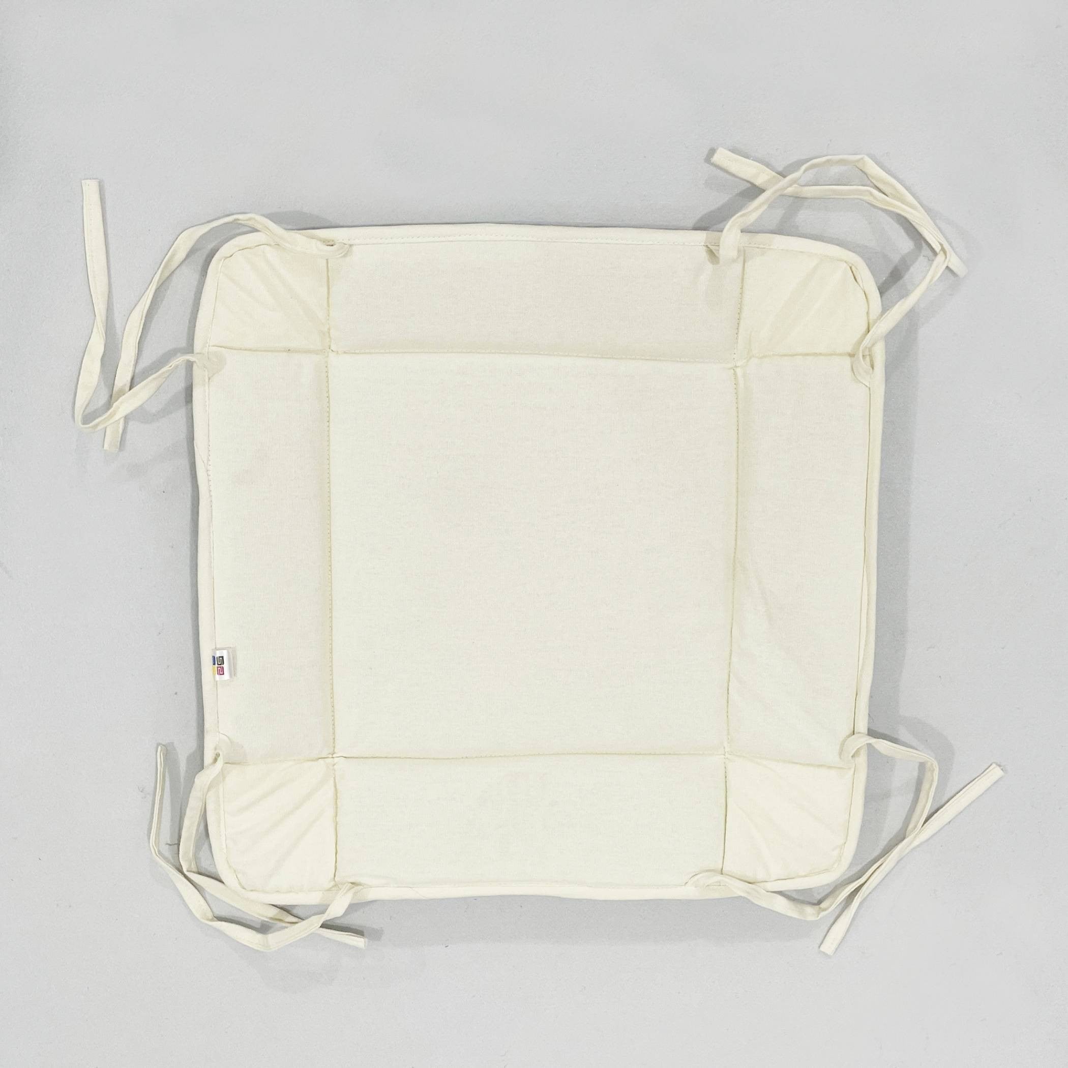 Printed Cotton Fabric Serving Basket - Blue & White