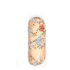 Floral Printed Pure Cotton Peach Bolster Covers 30 x 30 Inches Pack Of 2