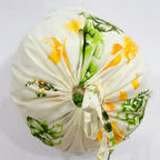 Floral Small Pattern Pure Cotton White Bolster Covers 30 x 30 Inches Pack Of 2