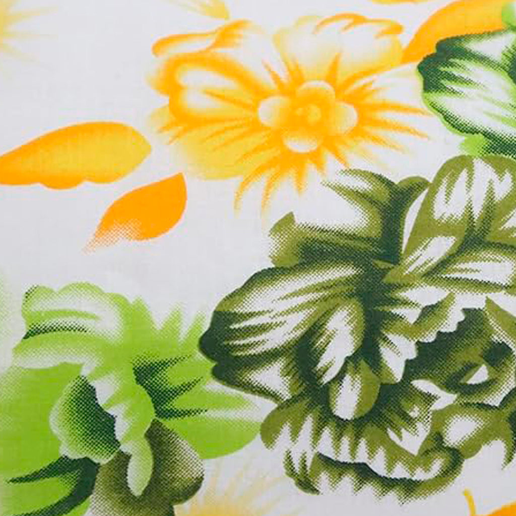 Floral Small Pattern Pure Cotton White Bolster Covers 30 x 30 Inches Pack Of 2