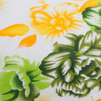 Floral Small Pattern Pure Cotton White Bolster Covers 30 x 30 Inches Pack Of 2