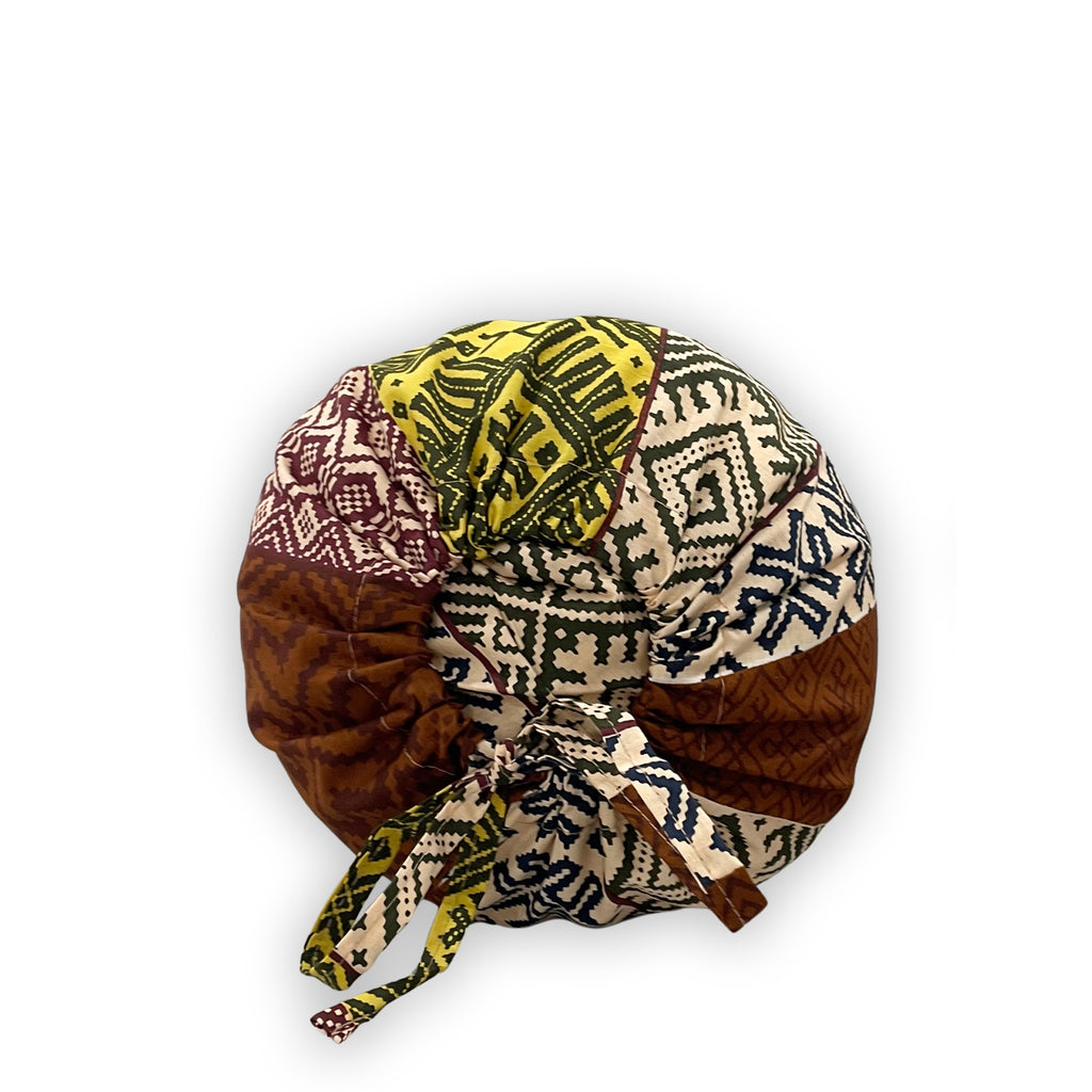 Ethnic Geometric Printed Pure Cotton Beige Bolster Covers 30 x 30 Inches Pack Of 2