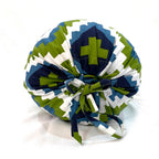 Geometric Printed Pure Cotton Green Bolster Covers 30 x 30 Inches Pack Of 2
