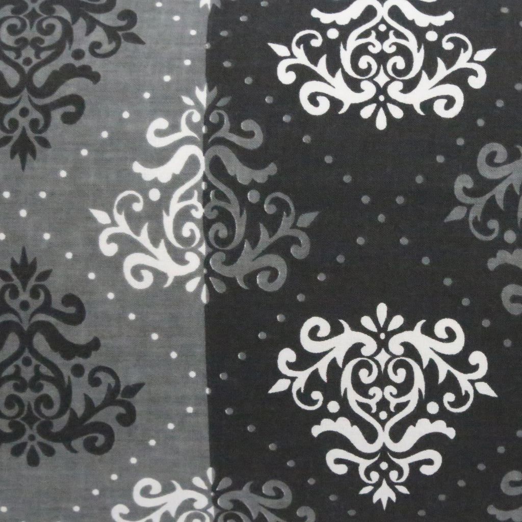 Traditional Motif Printed Pure Cotton Black Bolster Covers 30 x 30 Inches Pack Of 2