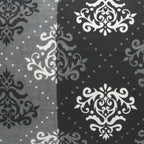 Traditional Motif Printed Pure Cotton Black Bolster Covers 30 x 30 Inches Pack Of 2