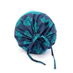 Floral Motif Printed Pure Cotton Navy Blue Bolster Covers 30 x 30 Inches Pack Of 2
